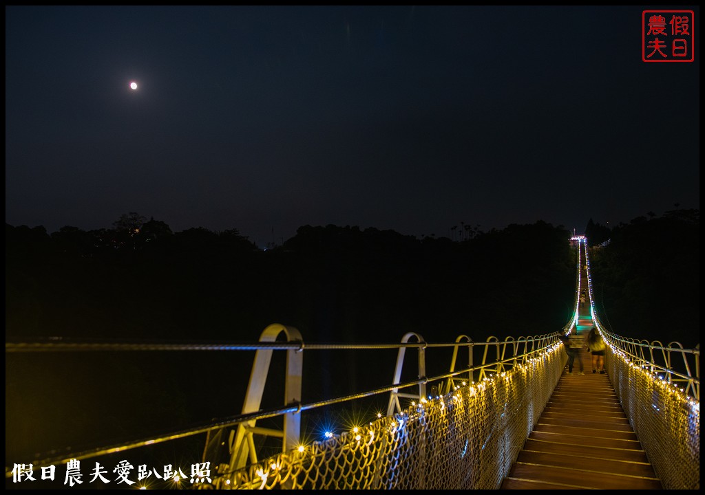 天空之橋假日開放夜間營運|珍珠項鍊掛在彰化平原夜景上