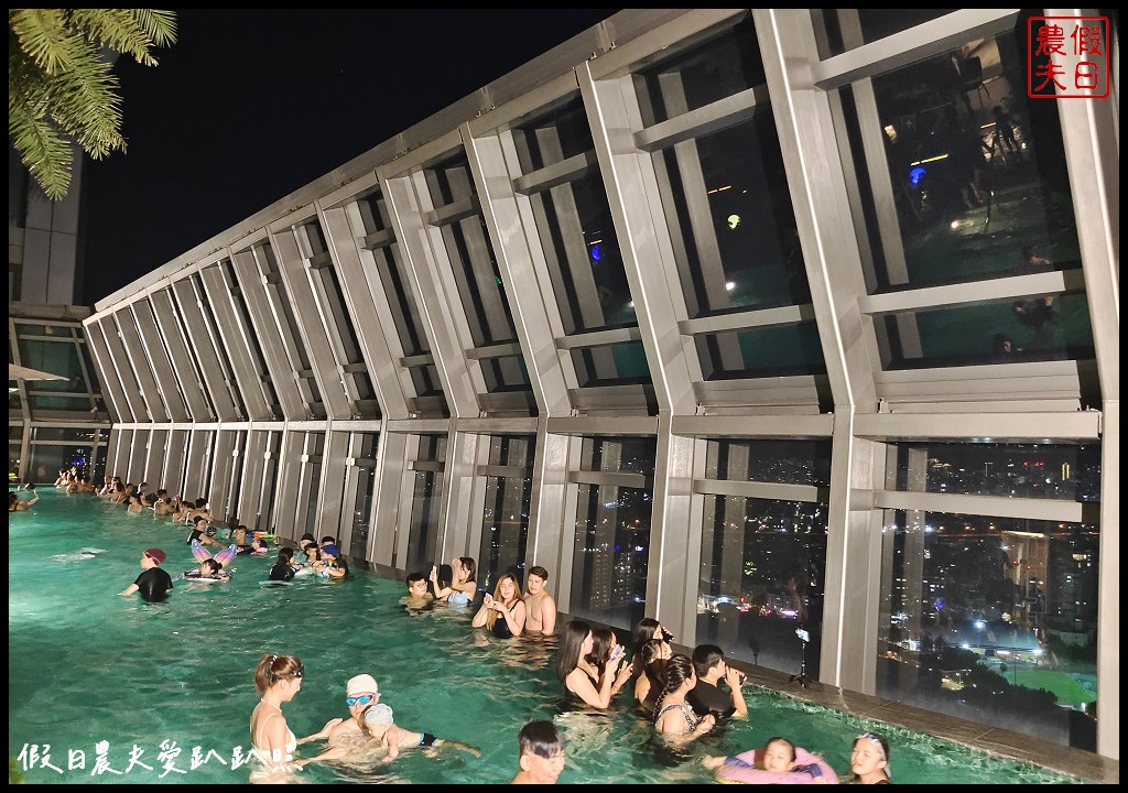 板橋凱撒大飯店|網美游泳池超好拍．還可以邊游邊看夜景